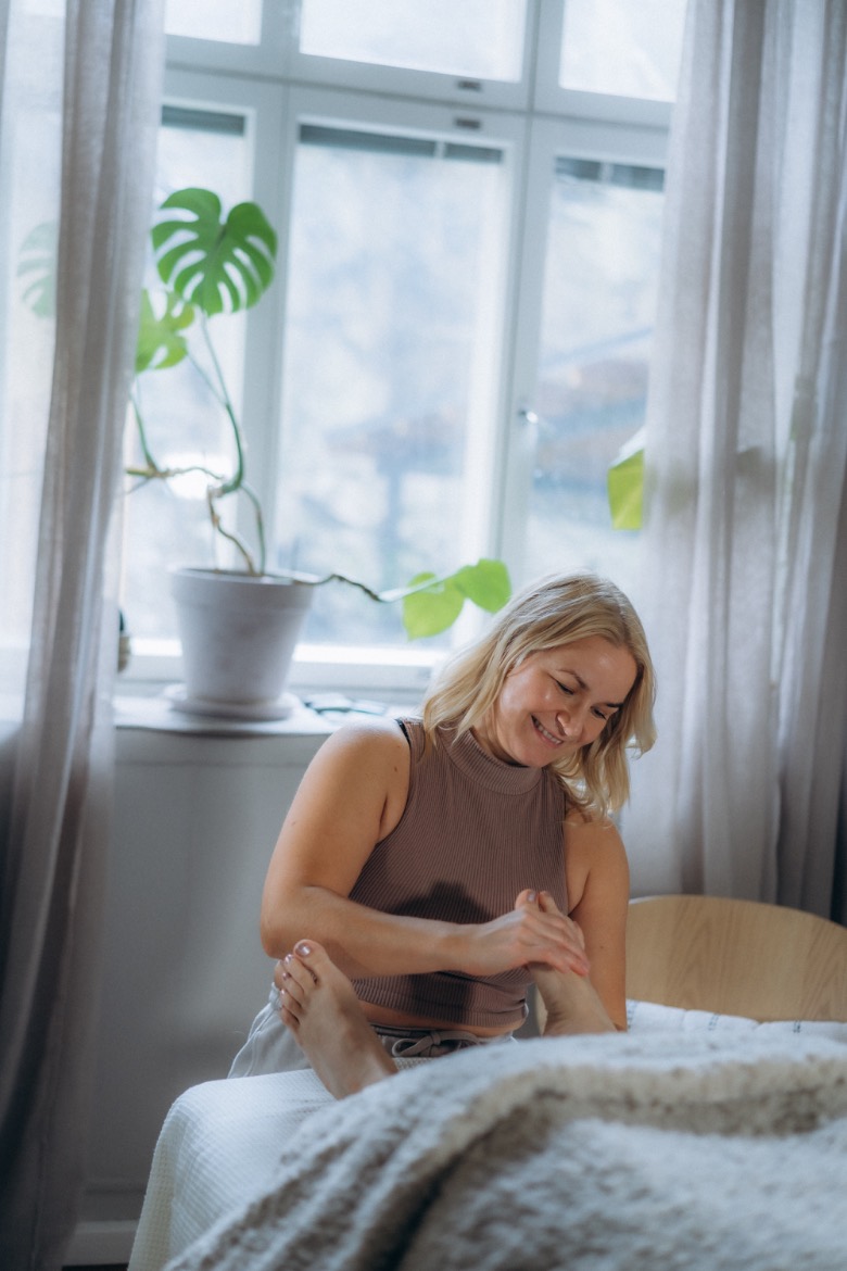 Therapist during a treatment