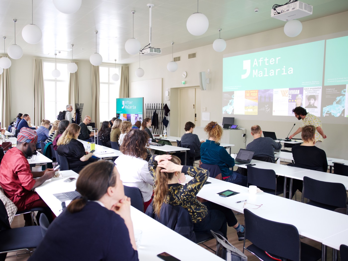 Seminar room during a presentation