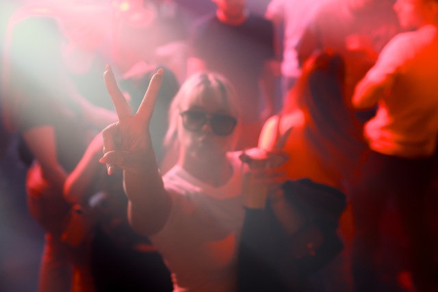 Peace sign through the haze