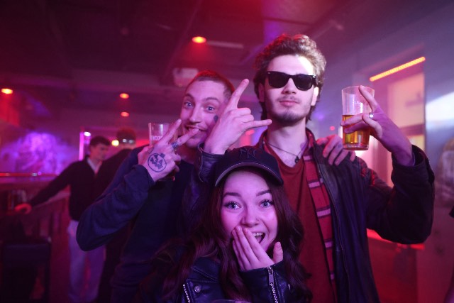 Friends at the bar